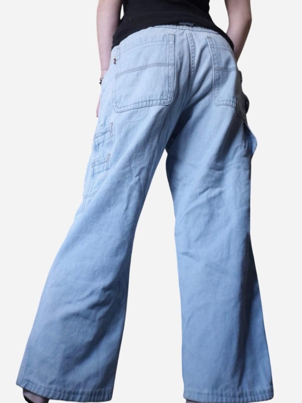 Vintage Bugle Boy Light Blue Baggy Jeans